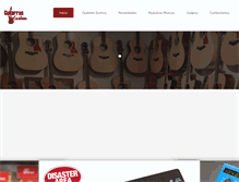 Tablet Screenshot of guitarrascustom.com